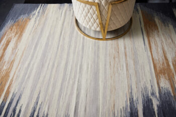 Diamond Carpets India, Ručne viazaný kusový koberec Ombre Paris DESP HL64 Ivory Charcoal, 200x290, viacfarebná, chodba / predsieň
