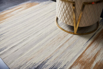 Diamond Carpets India, Ručne viazaný kusový koberec Ombre Paris DESP HL64 Ivory Charcoal, 200x290, viacfarebná, chodba / predsieň