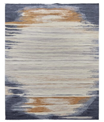 Diamond Carpets India, Ručne viazaný kusový koberec Ombre Paris DESP HL64 Ivory Charcoal, 200x290, viacfarebná, chodba / predsieň