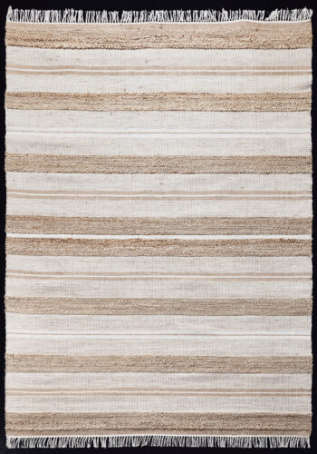 Diamond Carpets India, Ručne viazaný kusový koberec Praha HL 80 Natural Silver, 120x170, béžová, chodba / predsieň