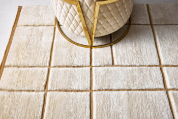 Diamond Carpets India, Ručne viazaný kusový koberec Radiant Mohair DESP P41 Mohair White, 80x150, biela, obývacia izba