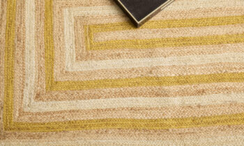 Diamond Carpets India, Ručne viazaný kusový koberec Soren J-41 Natural Yellow, 200x290, žltá, chodba / predsieň