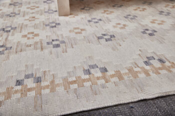 Diamond Carpets India, Ručne viazaný kusový koberec Sultan DESP P87 Ivory White Gold, 80x150, biela, chodba / predsieň