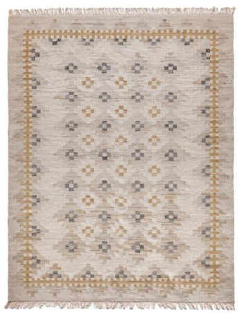 Diamond Carpets India, Ručne viazaný kusový koberec Sultan DESP P87 Ivory White Gold, 80x150, biela, chodba / predsieň