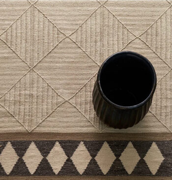 Diamond Carpets India, Ručne viazaný kusový koberec Villa Di Roma DE 2252 Multi Colour, 80x150, hnedá, chodba / predsieň