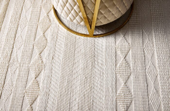 Diamond Carpets India, Ručne viazaný kusový koberec Winter DESP P88 Mohair White, 200x290, biela, obývacia izba