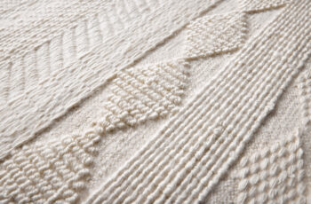Diamond Carpets India, Ručne viazaný kusový koberec Winter DESP P88 Mohair White, 200x290, biela, obývacia izba