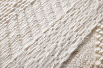 Diamond Carpets India, Ručne viazaný kusový koberec Winter DESP P88 Mohair White, 200x290, biela, obývacia izba