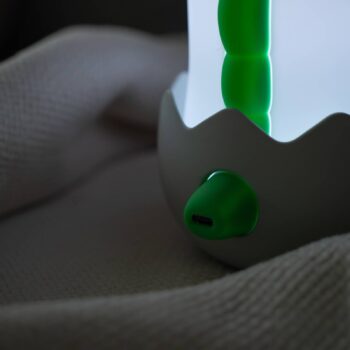 Diggy Dino LED dobíjacia nočná lampa, USB, RGBW