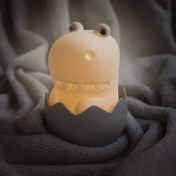 Diggy Dino LED dobíjacia nočná lampa, USB, RGBW