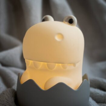 Diggy Dino LED dobíjacia nočná lampa, USB, RGBW