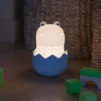 Diggy Dino LED dobíjacia nočná lampa, USB, RGBW