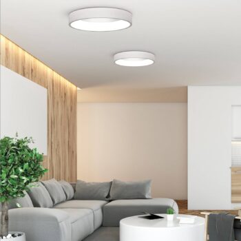 Dilga LED stropné svietidlo, Ø 60 cm, Casambi, 48 W, biela