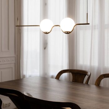 Dizajnérska závesná lampa Le Vita LED 2-plameňová