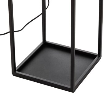 Dizajnová stojacia lampa Lucande Vlados, klietka, 3 svetlá.