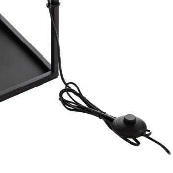 Dizajnová stojacia lampa Lucande Vlados, klietka, 3 svetlá.