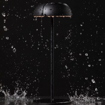 Dizajnová stolová lampa Axolight Float LED, čierna