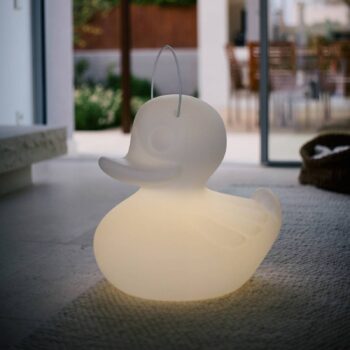 Dizajnové LED svetlo DUCK-DUCK XL vonkajšie biela