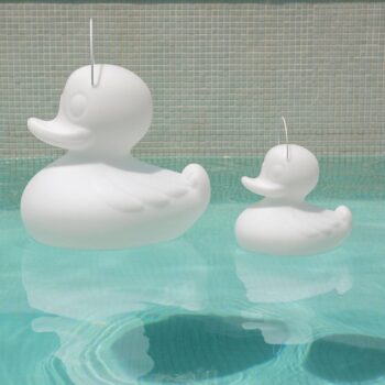 Dizajnové LED svetlo DUCK-DUCK XL vonkajšie biela