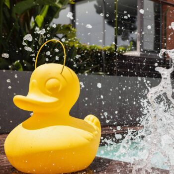 Dizajnové LED svetlo DUCK-DUCK XL vonkajšie žltá
