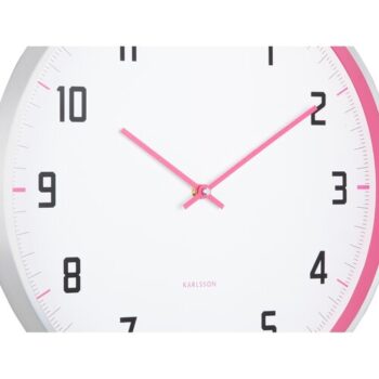 Dizajnové nástenné hodiny Karlsson 5969BP ružové,priemer 40 cm