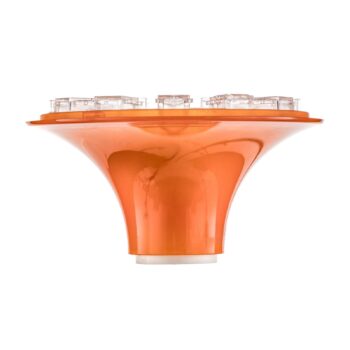 Dizajnové stropné svietidlo Artemide Teti, transparentná oranžová