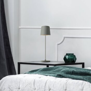 Dobíjacia stolová lampa Kaami LED, stmievateľná, sivá matná