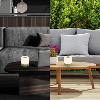 Dobíjacia stolová lampa LED Smal, zelená, 2 700 K, stmievateľná