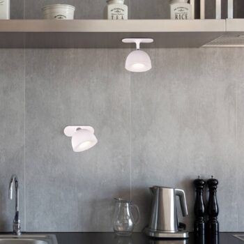 Dobíjacia stolová lampa Maxima LED, biela, výška 41 cm, plast