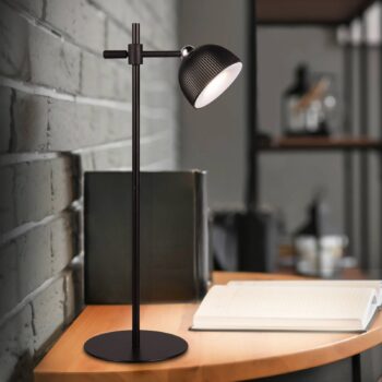Dobíjacia stolová lampa Maxima LED, čierna, výška 41 cm, plast
