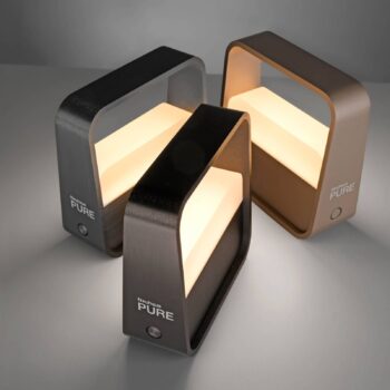 Dobíjacia stolová lampa PURE LED Pure Go, bronz, hliník