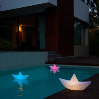 Dobíjacie LED svetlo Lampa BOAT, plávajúca, RGBW