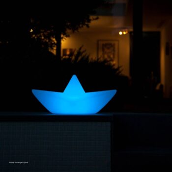 Dobíjacie LED svetlo Lampa BOAT, plávajúca, RGBW
