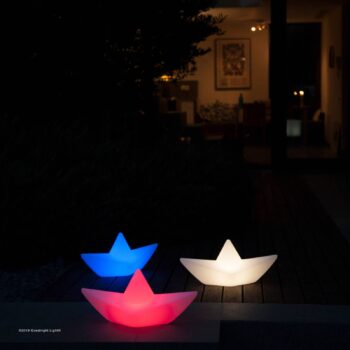 Dobíjacie LED svetlo Lampa BOAT, plávajúca, RGBW