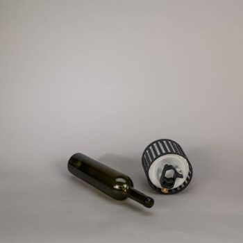 Dobíjateľná stolová LED lampa Bottle, čierna, hliník, IP54, stmievač, CCT