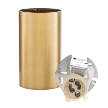 Downlight Eye S v valcovom tvare, mosadz