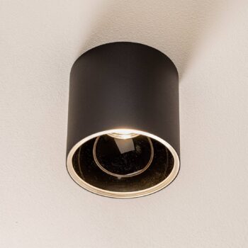 Downlight Halo, čierna/čierna