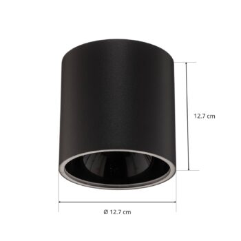 Downlight Halo, čierna/čierna