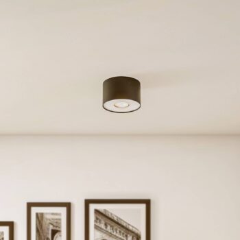 Downlight Point S, čierna/biela/čierna