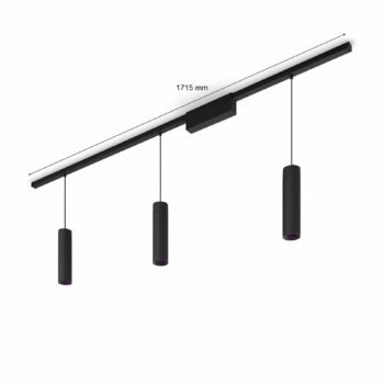 Dráha Philips Hue Perifo, 3 LED prívesky, čierna