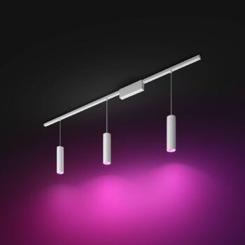 Dráha Philips Hue Perifo, 3 závesné svietidlá LED, biela