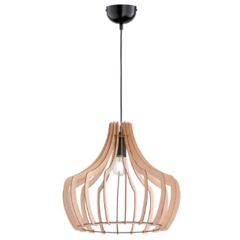 Drevená závesná lampa Wood, 38,5 cm