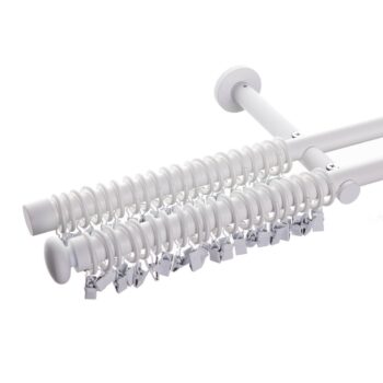Dvojitá garniža Modern white matt 160 cm, 160cm