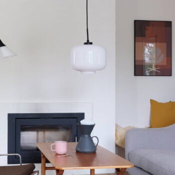 Dyberg Larsen Arp závesná lampa, zavesenie čierna