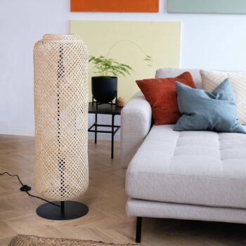 Dyberg Larsen Boom stojacia lampa tienidlo bambus