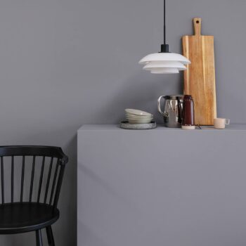 Dyberg Larsen DL20 závesná lampa sklo, čierna