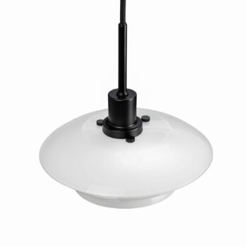 Dyberg Larsen DL20 závesná lampa sklo, čierna