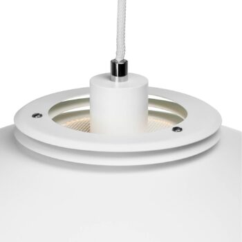 Dyberg Larsen Ejka závesná lampa z kovu, biela