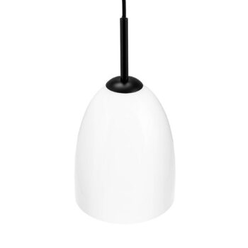 Dyberg Larsen Jazz závesné svietidlo opál/čierna 18 cm