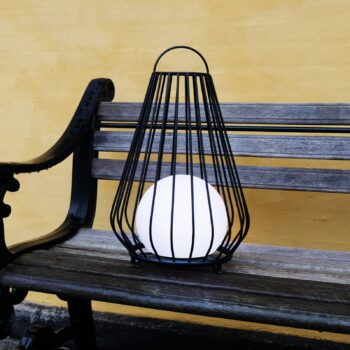 Dyberg Larsen LED dobíjacia stolová lampa Evesham, výška 48 cm